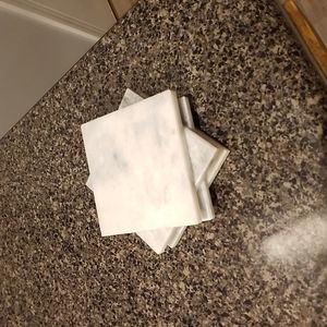 White Marble Coasters